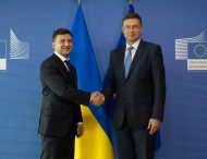 Президент України Володимир Зеленський зустрівся з Віце-президентом Європейської Комісії Валдісом Домбровскісом