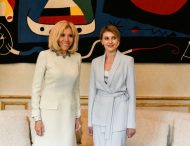 Дружина Президента України Олена Зеленська зустрілася з першою леді Франції Бріжит Макрон