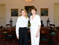 Дружина Президента України Олена Зеленська зустрілася з першою леді ФРН Ельке Бюденбендер