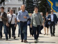 Президент України та Президент Європейської ради побували в Станиці Луганській
