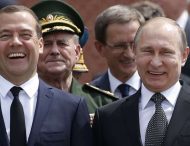 В сети подняли на смех разговор Путина и Медведева