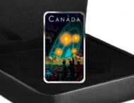 Светится в темноте: в Канаде создали монету, посвященную пришельцам