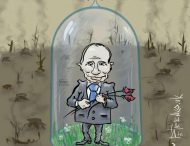 В сети смеются над меткой карикатурой на Путина