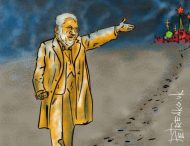 На Москву: скандальное заявление Коломойского изобразили карикатурой