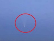 Херсонка сделала видео НЛО в небе