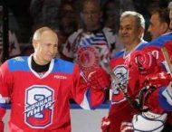 «Еле держится на коньках»: Путина высмеяли из-за конфуза на хоккейном матче