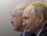 В сети высмеяли карикатурой нефтяную петлю Путина для Лукашенко