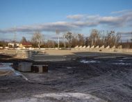 У Новомосковську зводять сучасний стадіон на 1,5 тисячі місць