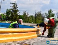 ФОНТАНИ У НІКОПОЛІ ПОЧИНАЮТЬ ГОТУВАТИ ДО ЛІТНЬОГО СЕЗОНУ.
