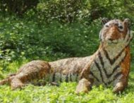 Британская полиция ловила тигра с оружием и вертолетом. Оказалось, что это скульптура