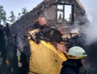 У Дніпропетровській області згорів дачний будинок (Фото)