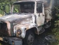 На Дніпропетровщині згоріла вантажівка (Фото)