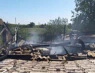 На Дніпропетровщині спалахнув житловий будинок (Фото)