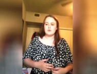 Мать пробила потолок и попала на видео дочери