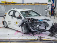 Toyota Yaris разбили по новым правилам Euro NCAP