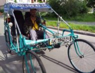 На улицах Киева замечено необычное транспортное средство