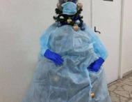 В киевской больнице установили необычную новогоднюю елку