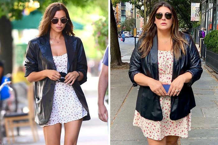 Пышнотелая блогерша повторяет модные образы знаменитостей Пышнотелая блогерша повторяет модные образы знаменитостей