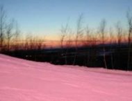 В Чехии и Словакии выпал розовый и оранжевый снег