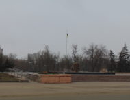 Что происходит возле горисполкома и за памятником Защитникам Украины.