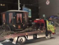 В столице эвакуатор увез карету