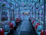 На Дніпропетровщині на маршрути вийшли новорічні трамваї
