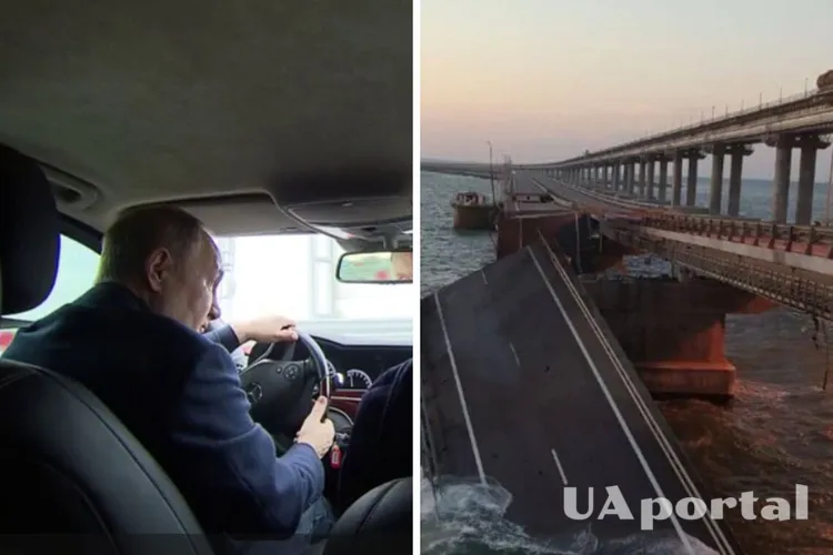“Останній раз глянути”: у мережі висміяли путіна, що проїхався Керченським мостом (відео)