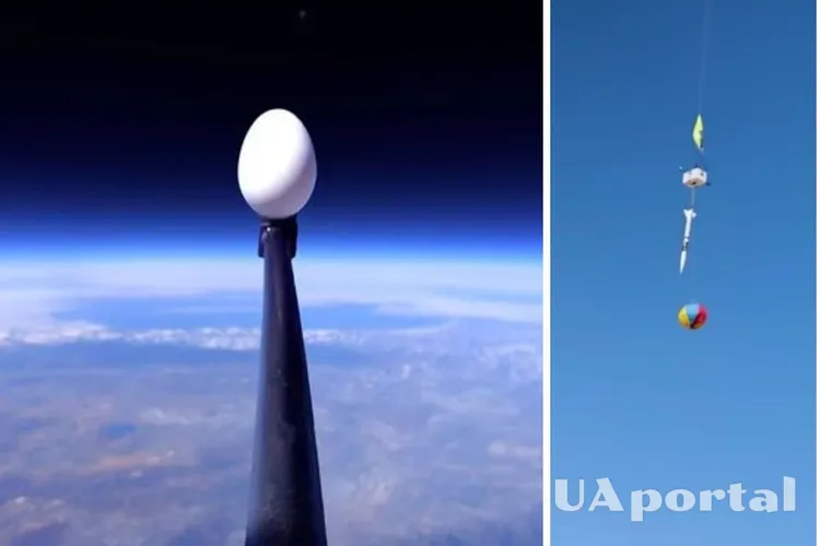 Колишній інженер NASA працював 3 роки, щоб скинути “з космосу” два курячих яйця не розбивши їх (відео)