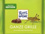 Ritter Sport анонсували нову шоколадку зі смаком хрустких ніжок цвіркуна