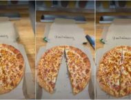 Працівник піцерії поділився з колегами лайфхаком: як непомітно вкрасти шматок піци (ВІДЕО)