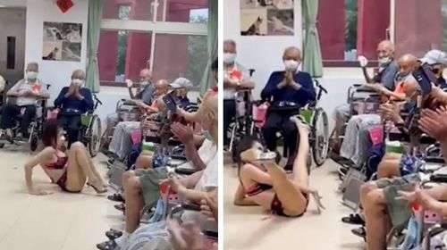 Адміністрація будинку для літніх людей найняла стриптизерку для мешканців (ВІДЕО) Адміністрація будинку для літніх людей найняла стриптизерку для мешканців (ВІДЕО)