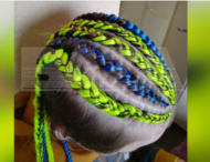 У зачісці школярки в рф угледіли прапор України