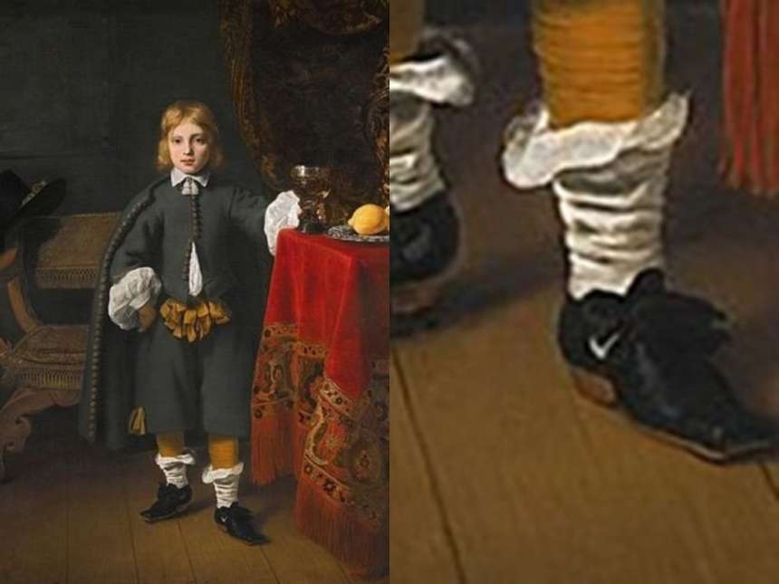 На 400-річній картині намальована модна річ із майбутнього На 400-річній картині намальована модна річ із майбутнього