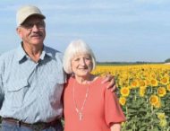 Чоловік подарував дружині на 50-річчя шлюбу понад мільйон соняшників – фото