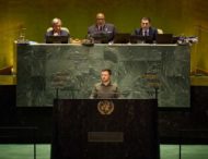 Сьогодні людство має діяти в повній солідарності, щоб урятувати життя – виступ Президента Володимира Зеленського під час загальних дебатів Генеральної Асамблеї ООН