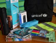 Першокласники Нікополя отримали рюкзаки з необхідним приладдям від UNICEF