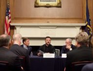 У Сенаті США Президент України зустрівся з понад 60 сенаторами та був присутнім під час голосування за процедурне рішення щодо санкційного законопроєкту